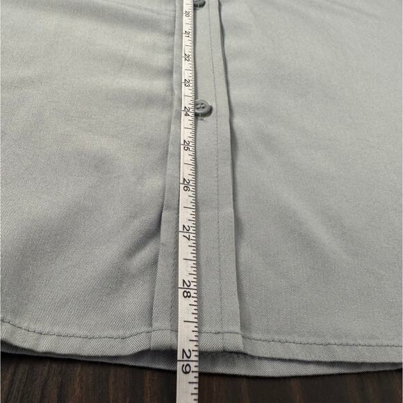 Open Edit Relaxed Fit Long Sleeve Button Up Shirt - Picture 8 of 13